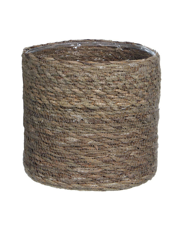 Mica Decorations Atlantic Bruin woven storage basket 16x16 cm for home organization in kitchen or house decor.