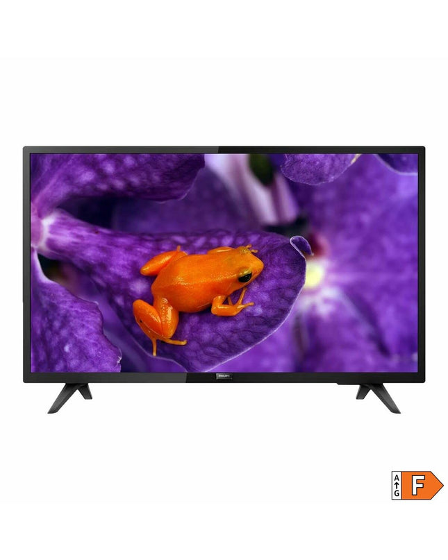 Philips 32-inch Full HD LED Smart TV displaying a vibrant screen, part of electronics and home entertainment products.