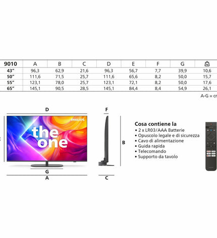 Philips 43PUS9010/12 43-inch 4K Ultra HD LED QLED Smart TV displaying vibrant HDR image with slim bezel design.