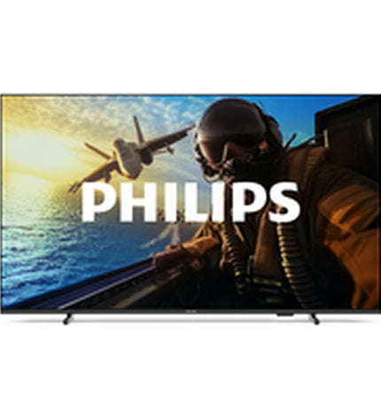 Philips 50-inch 4K Ultra HD LED Smart TV with HDR, showing a vibrant screen and slim black bezel.