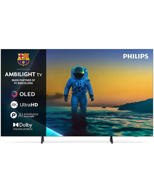 Philips 55OLED820/12 55-inch 4K OLED Smart TV with Ambilight, Wi-Fi, Google Assistant, DVB-T2, DVB-S2, AMD FreeSync, NVIDIA G-SYNC