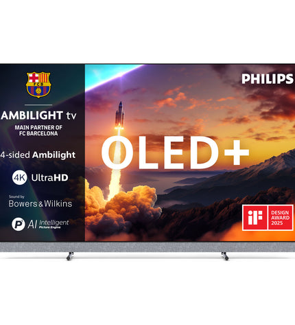 Philips 77OLED910/12 77-inch 4K Ultra HD HDR OLED Smart TV displaying vibrant home theater content