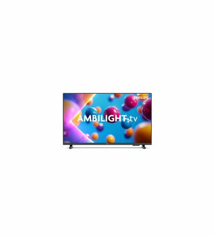Philips 32-inch Full HD LED Smart TV displaying vibrant HDR image, sleek design, and thin bezel.