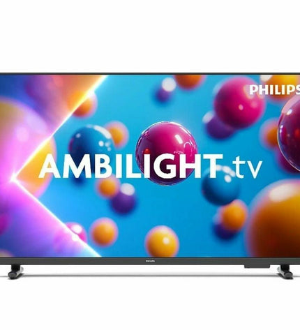 Philips 32-inch Full HD LED Smart TV with HDR, modern design, and thin bezels, ideal for home entertainment and video viewing