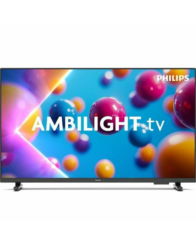 Philips 32-inch Full HD LED Smart TV with HDR, modern design, and thin bezels, ideal for home entertainment and video viewing