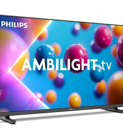 Philips 32-inch Full HD LED Smart TV with HDR, sleek screen displaying vibrant images, modern electronic home entertainment device