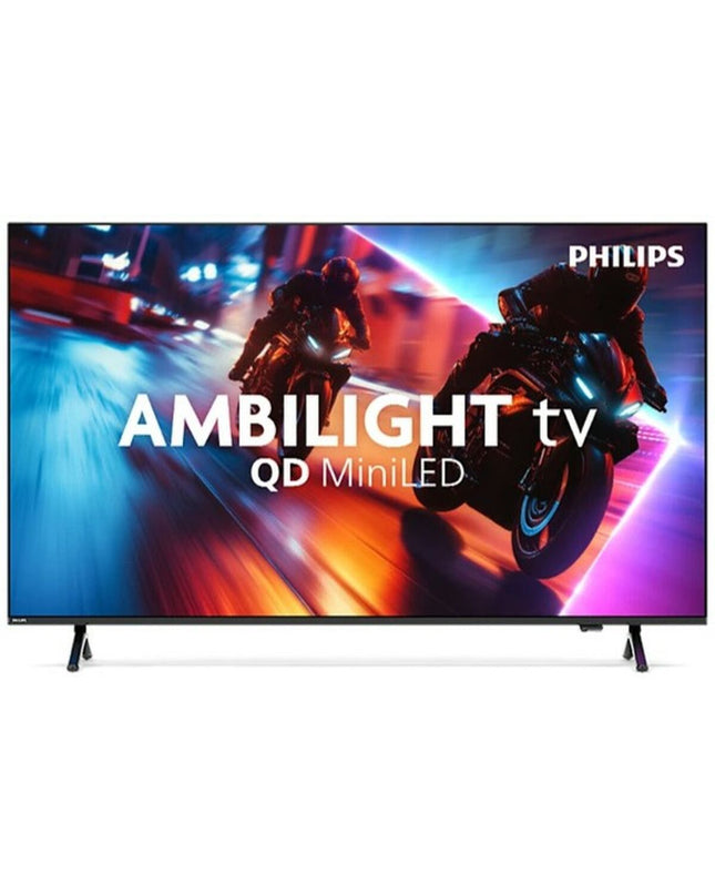 Philips 65-inch 4K Ultra HD Smart TV with AMD FreeSync, sleek design, and thin bezels for immersive home entertainment.