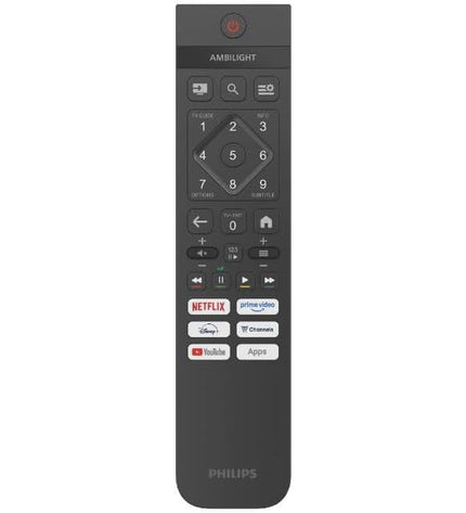 Philips 43-inch Smart TV 43PUS8400/12 with slim bezel and screen display, ideal for home entertainment and video viewing.