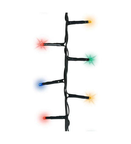 Lumineo 14m outdoor LED light garland for garden decoration, featuring warm white string lights for outdoor ambiance.