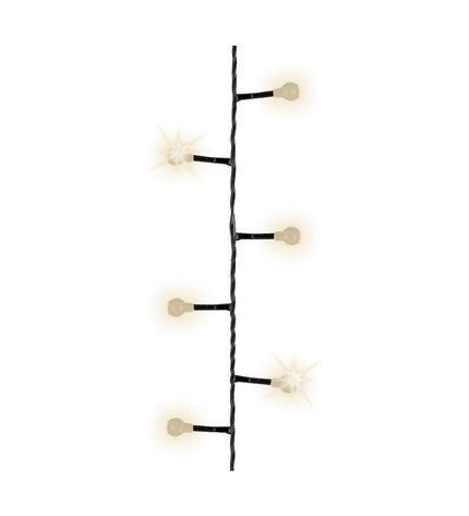 Lumineo Cherry Compact LED outdoor string light 14m for garden decor, with white LED bulbs on a flexible wire.