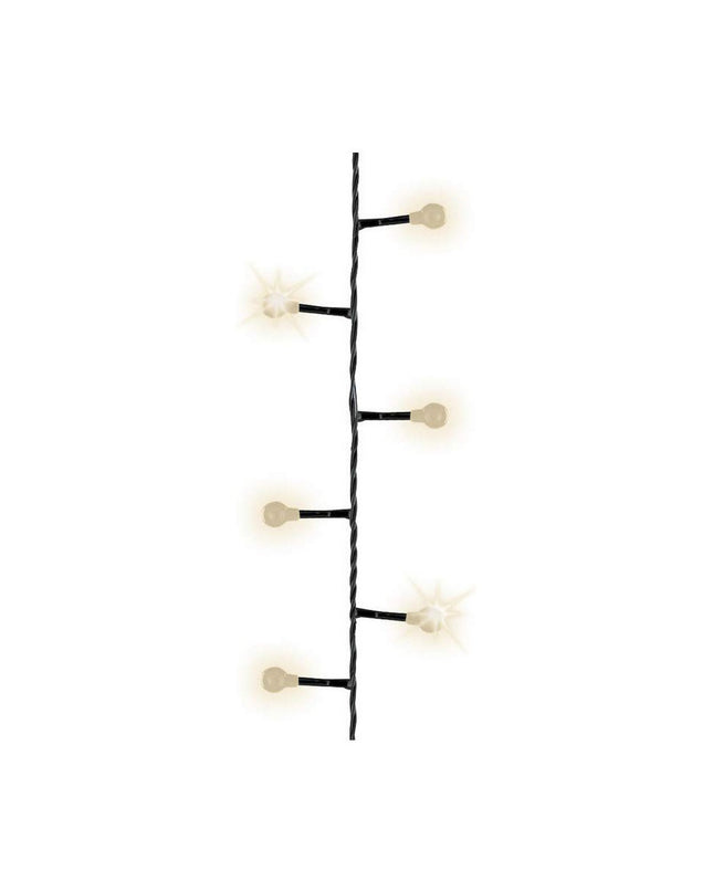 Lumineo Cherry Compact LED outdoor string light 14m for garden decor, with white LED bulbs on a flexible wire.