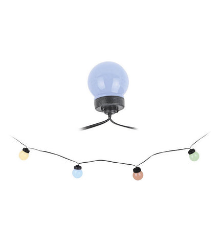 12.5-meter LED light garland for outdoor garden decoration by BigBuy Christmas, featuring warm white LED lights for festive outdoor decor.