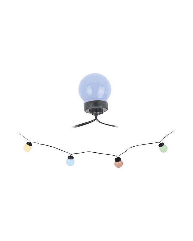 12.5-meter LED light garland for outdoor garden decoration by BigBuy Christmas, featuring warm white LED lights for festive outdoor decor.