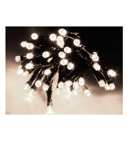 13-meter white LED light garland for outdoor garden decoration, from BigBuy Christmas, suitable for festive outdoor decor.