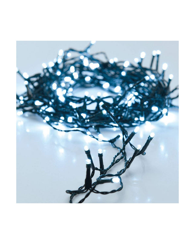 Long white LED string lights for outdoor garden decoration, 11 meters, by BigBuy Christmas, ideal for festive outdoor decor