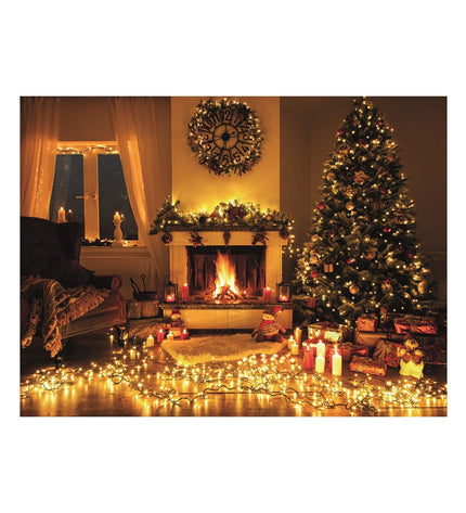 Warm white LED light garland 11 meters for outdoor garden decoration by BigBuy Christmas, featuring soft glowing lights.