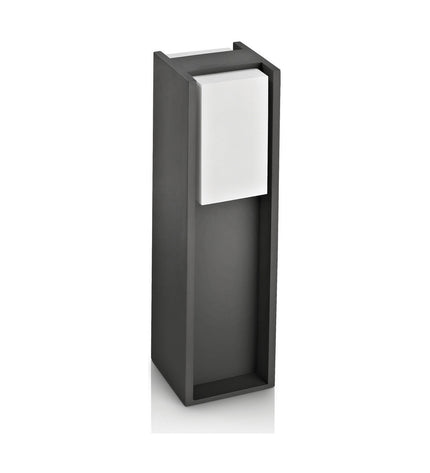 Philips LED outdoor garden lamp in anthracite aluminum, 14W, 4000K for exterior decoration and lighting.