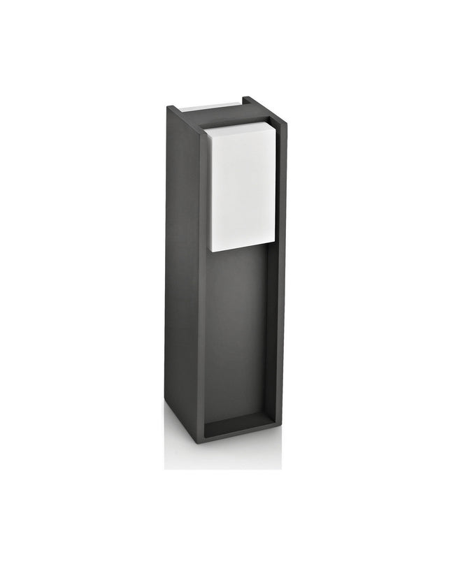 Philips LED outdoor garden lamp in anthracite aluminum, 14W, 4000K for exterior decoration and lighting.
