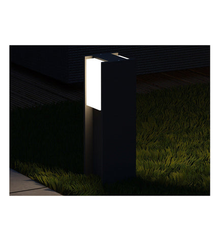 Philips LED outdoor garden lamp in anthracite aluminium, 14W, 4000K for exterior decorative lighting.