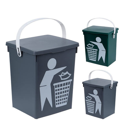 Colorful 5five Simply Smart 5L afvalemmer for home and kitchen storage, featuring a sleek, multicolour design for organized waste disposal.