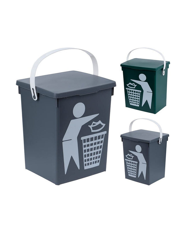 Colorful 5five Simply Smart 5L afvalemmer for home and kitchen storage, featuring a sleek, multicolour design for organized waste disposal.