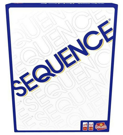 Goliath Sequence board game with colorful cards and game pieces, designed for fun family and party gameplay.