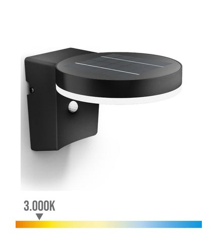 Philips outdoor garden wall lamp with 1.3W, 250 lumens, circular design, warm 3000K lighting for exterior decor.