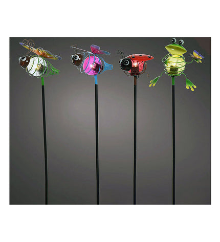 Lumineo Zonlicht Lumineo 898092 Staak dieren outdoor garden decoration, 14x10x80 cm, suitable for outdoor spaces.