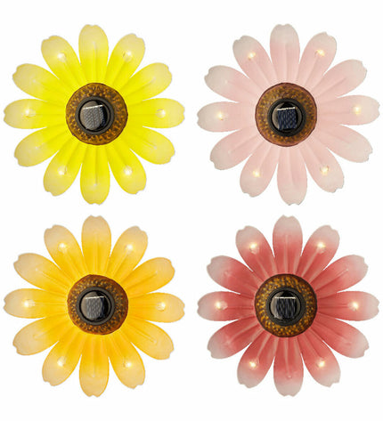 Lumineo Zonlicht Bloem outdoor garden decoration, Ø 14 x 4 cm, vibrant flower design for outdoor decor