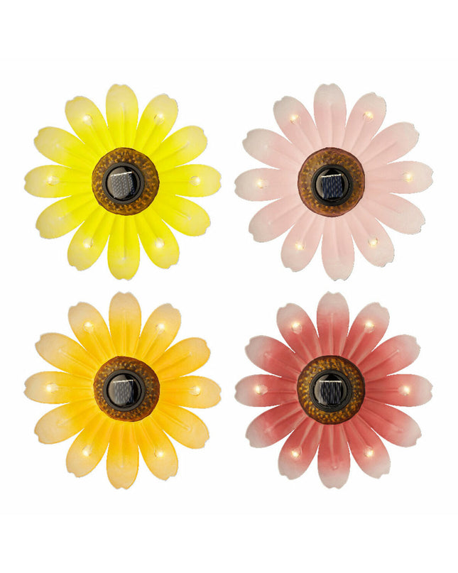 Lumineo Zonlicht Bloem outdoor garden decoration, Ø 14 x 4 cm, vibrant flower design for outdoor decor