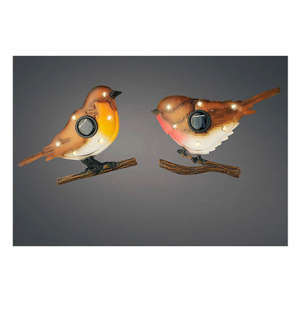 Decorative Lumineo metal garden bird figurine, outdoor garden decor, 18 x 4.5 x 13 cm, suitable for outdoor decoration.