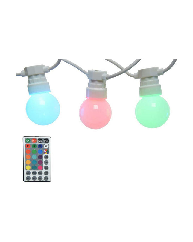 Lumineo LED-lichtkrans voor tuindecoratie buiten, string van heldere LED-verlichting voor sfeervolle tuinverlichting