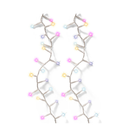 Outdoor Lumineo LED light garland for garden decoration, featuring warm white string lights for outdoor ambiance.
