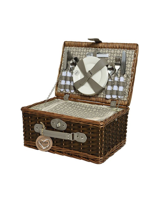 Outdoor picnic set by BigBuy Outdoor with 28x40x20 cm size, ideal for camping and outdoor activities.