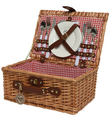 EDM Picknickset EDM 803287 Bruin for outdoor camping and hiking, featuring a compact picnic table and seating for outdoor adventures.