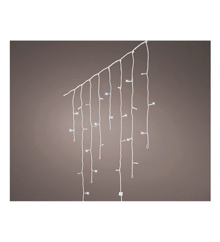 Lumineso LED transparent outdoor garden curtain light, bright white, 5.8 meters, 220 lumens, decorative outdoor lighting.