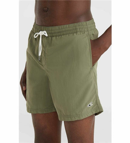 Dark green O'Neill men's swim shorts, Vert 16'', designed for water sports and outdoor activities, with a comfortable fit.