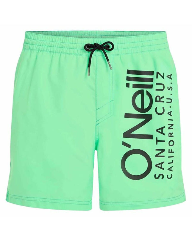 O'Neill Cali 16-inch men's swim trunks in navy with white and red accents, suitable for watersports and outdoor activities.