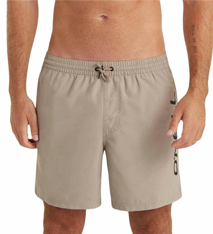 O'Neill Cali 16-inch men's swim trunks in blue with quick-dry fabric, suitable for watersports and outdoor swimming activities.
