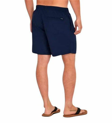 Dark blue O'Neill Vert 16-inch men's swim trunk, sport and outdoor water sport shorts with a comfortable fit.
