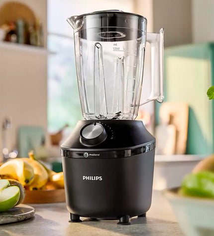 Philips HR2291/01 black 600W hand mixer with 2L capacity for home cooking, compact electric kitchen appliance.