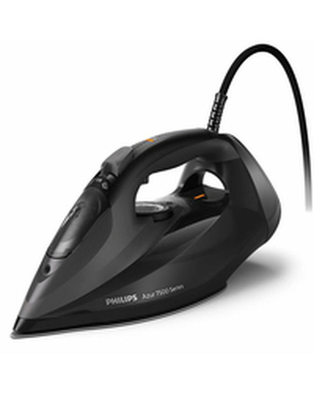 Philips DST7511/80 steam iron with 240V, showing the sleek design and control dial for effective household ironing.