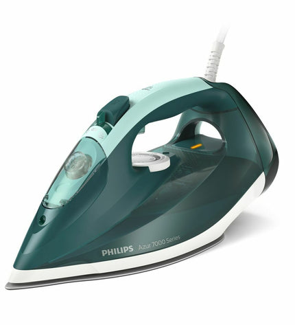 Philips DST7031/70 steam iron with digital controls and ergonomic handle, designed for efficient home ironing and garment care.