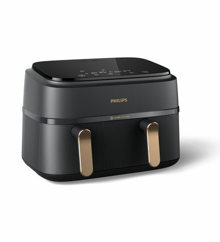 Philips NA352/00 9L air fryer for home cooking, compact electric appliance with digital controls and large capacity.