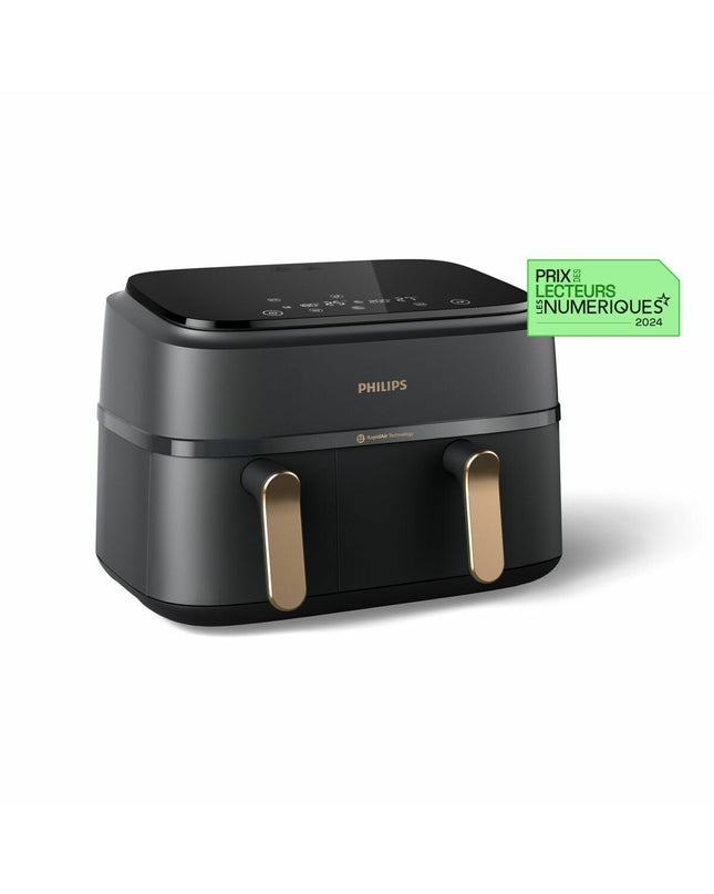Philips NA352/00 9L air fryer for home cooking, compact electric kitchen appliance with digital display and adjustable temperature.