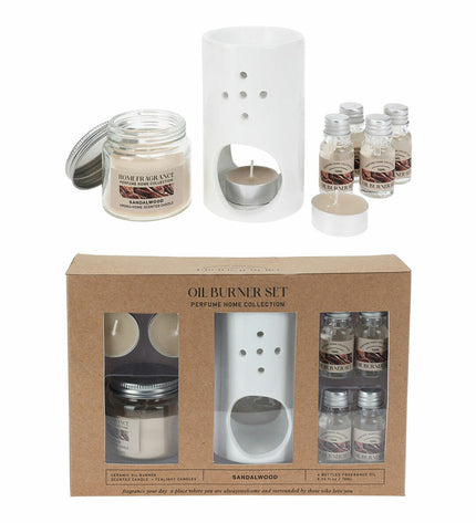 Lifetime essentiële olie brander voor huis en koken, decoratief keramisch ontwerp met brander en aroma olie container
