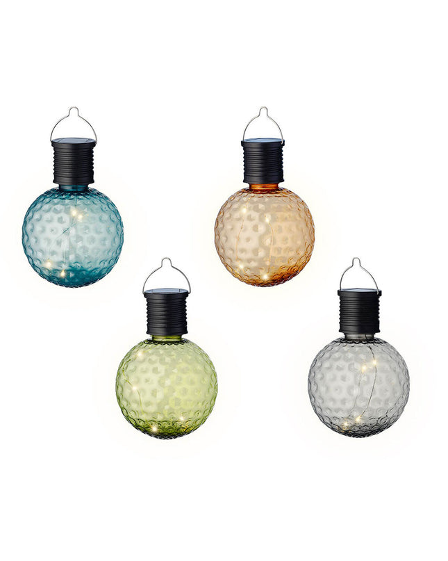 Lumineo Zonnelamp tuin decoratie met gesorteerde kleuren, outdoor verlichting voor sfeervolle tuinverlichting.