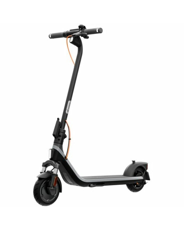 Segway E2 Plus II electric scooter in black, 500W motor, designed for urban mobility and outdoor sports, with handlebars and wheels visible.