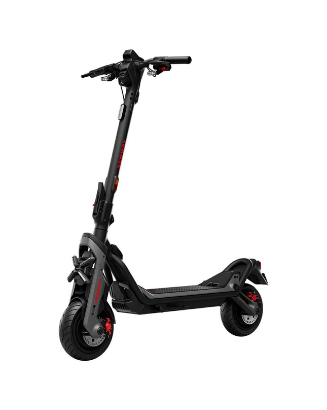 Segway electric scooter for urban mobility, sport and outdoor use, with sleek design and sturdy build.