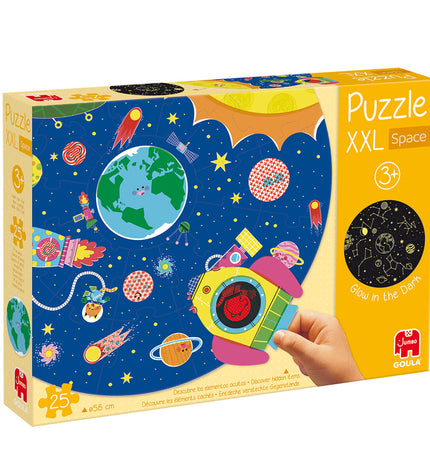 Goula XXL Space puzzle with 25 colorful interlocking pieces, educational toy for children, part of Goula's puzzle and brain teaser collection.